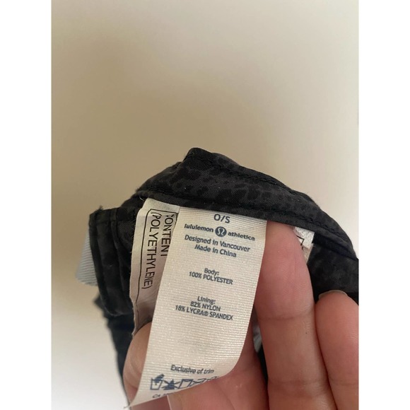 Lululemon Race To Place Run Hat Desert Snake Deep Coal Black